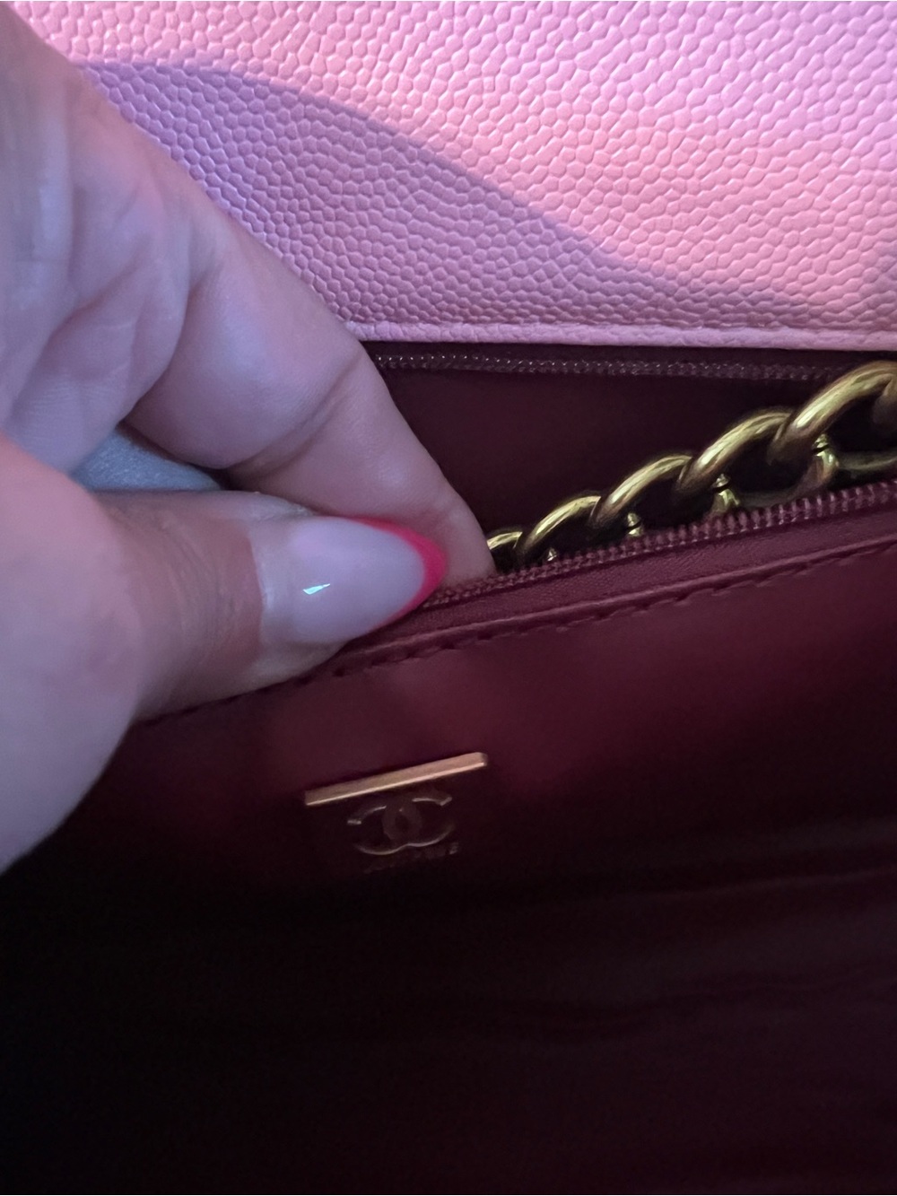CHANEL Pink Quilted Boy Bag with Gold Hardware - Picture 13 of 16